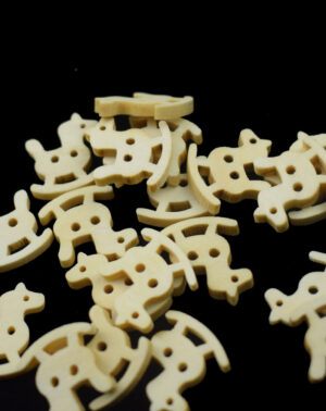 Botón caballo madera 17mm