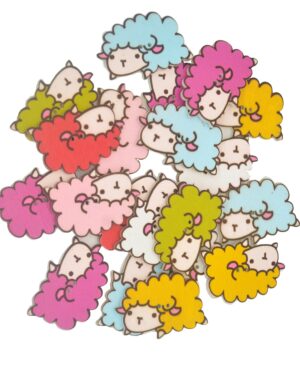 Botón de madera oveja 25mm