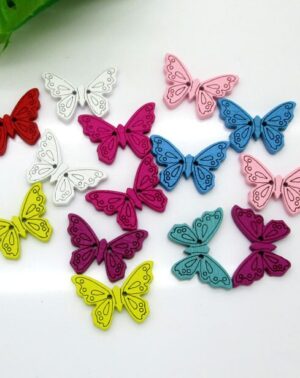 Botón mariposa madera 24mm