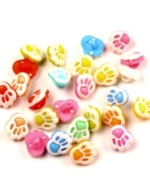 Botón acrílico patitas 1,3 cms