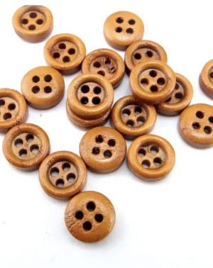 Botón redondo 4 agujeros 9mm