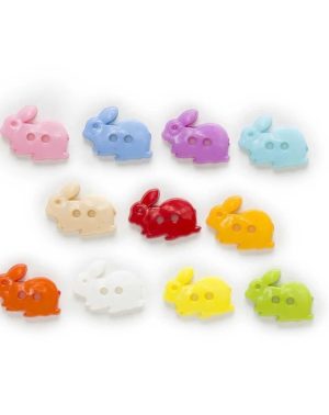 Botón conejo plástico 1,7 cms