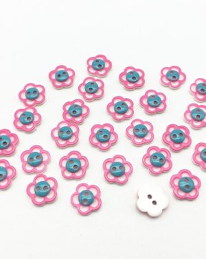 Botón flor de resina 1,2 cms