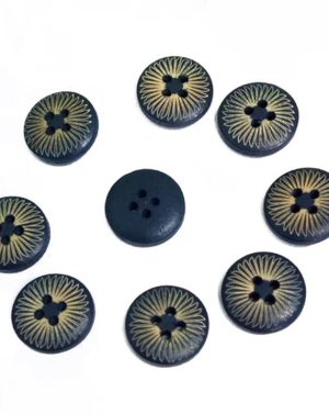 Botón redondo azul oscuro 1,5cms