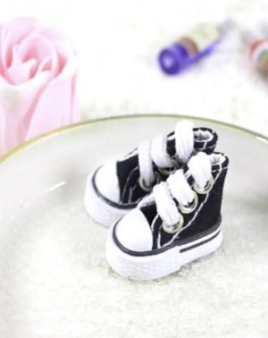 Zapatilla amigurumi negra 3,5cms