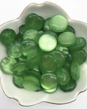 Botón acrílico redondo color verde