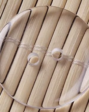 Botón de resina transparente