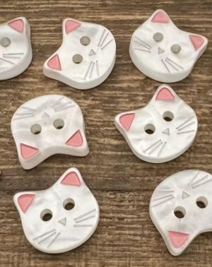 Botón resina gato 12mm