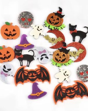 Apliques de fieltro de hallowen