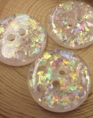 Botón resina brillos 20mm