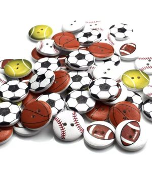 Botón baloncesto y futbol  15mm