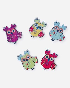 Botón madera Búho 30mm