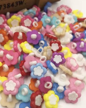 Botón girasol de plástico 14mm